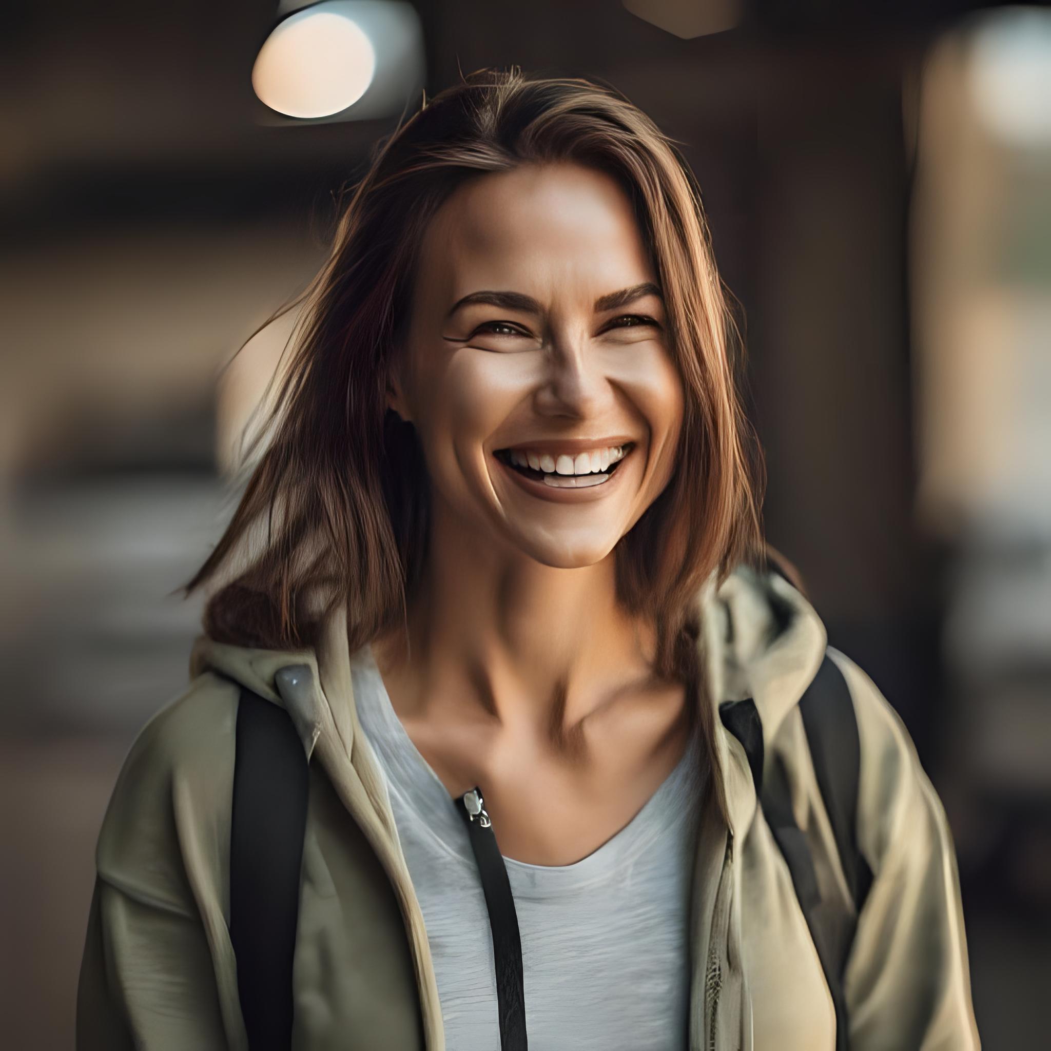 mini imagen de mujer sonriendo o en ropa casual — no fitness dura 